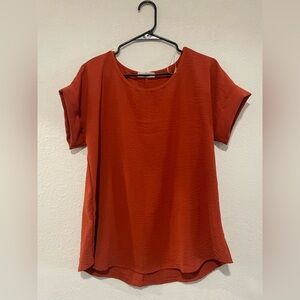 entro Women's Short Sleeve Top Size Small